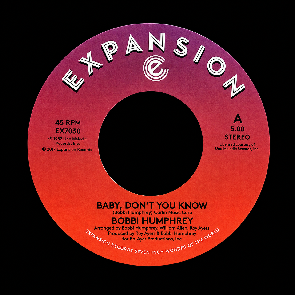 EX7030 - Baby, Don't You Know / Baby, Don't You Know (Instrumental) - Bobbi Humphrey (7" Vinyl)