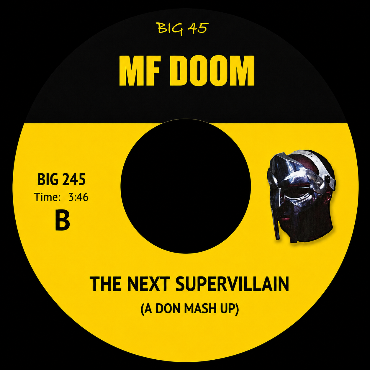 BIG245 - Outstanding / The Next Supervillain (A Don Mash Ups) - Notorious B.I.G. with The Gap Band / MF Doom (7" Vinyl)