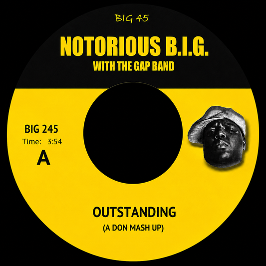 BIG245 - Outstanding / The Next Supervillain (A Don Mash Ups) - Notorious B.I.G. with The Gap Band / MF Doom (7" Vinyl)