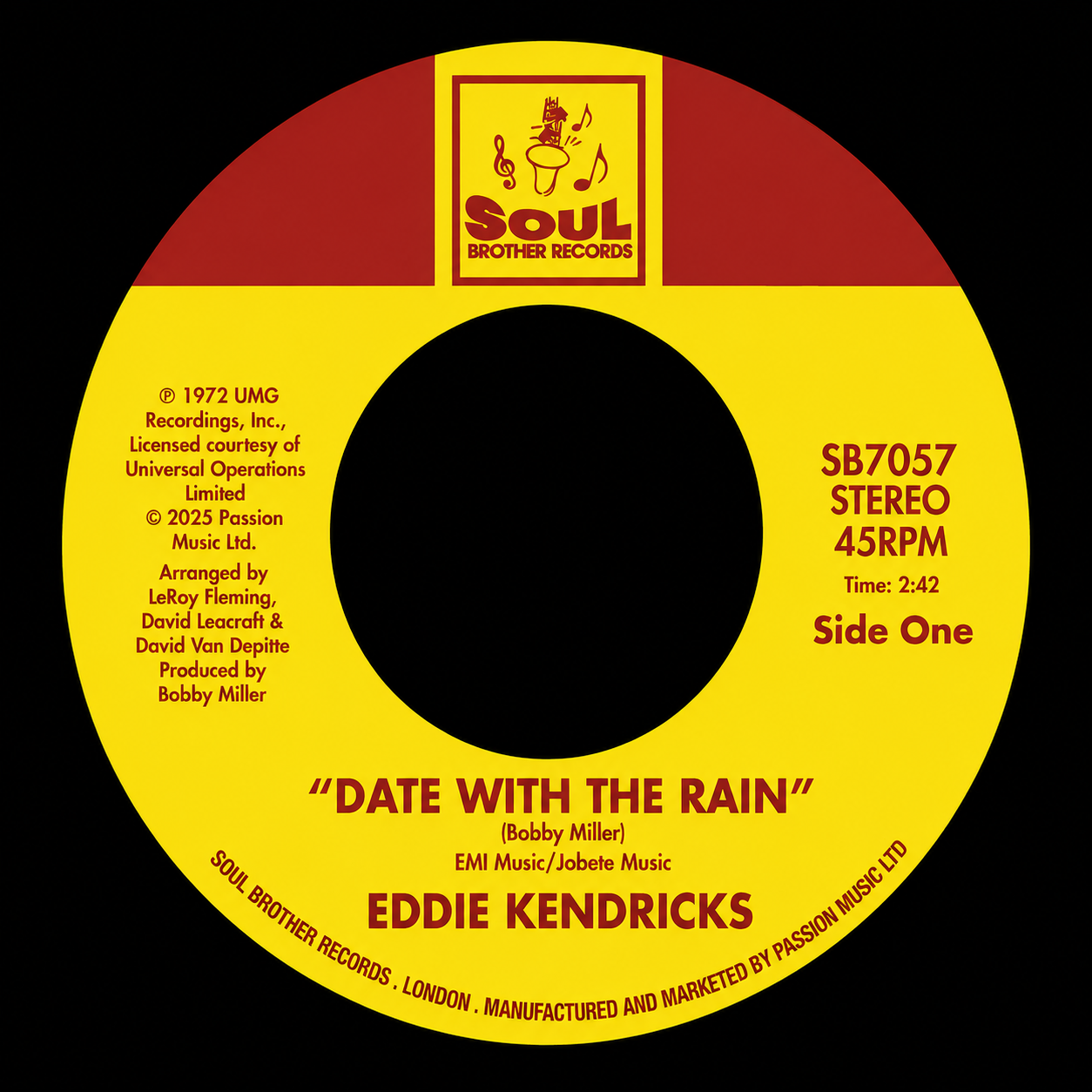 Date With The Rain / Intimate Friends – Eddie Kendricks (SB7057)