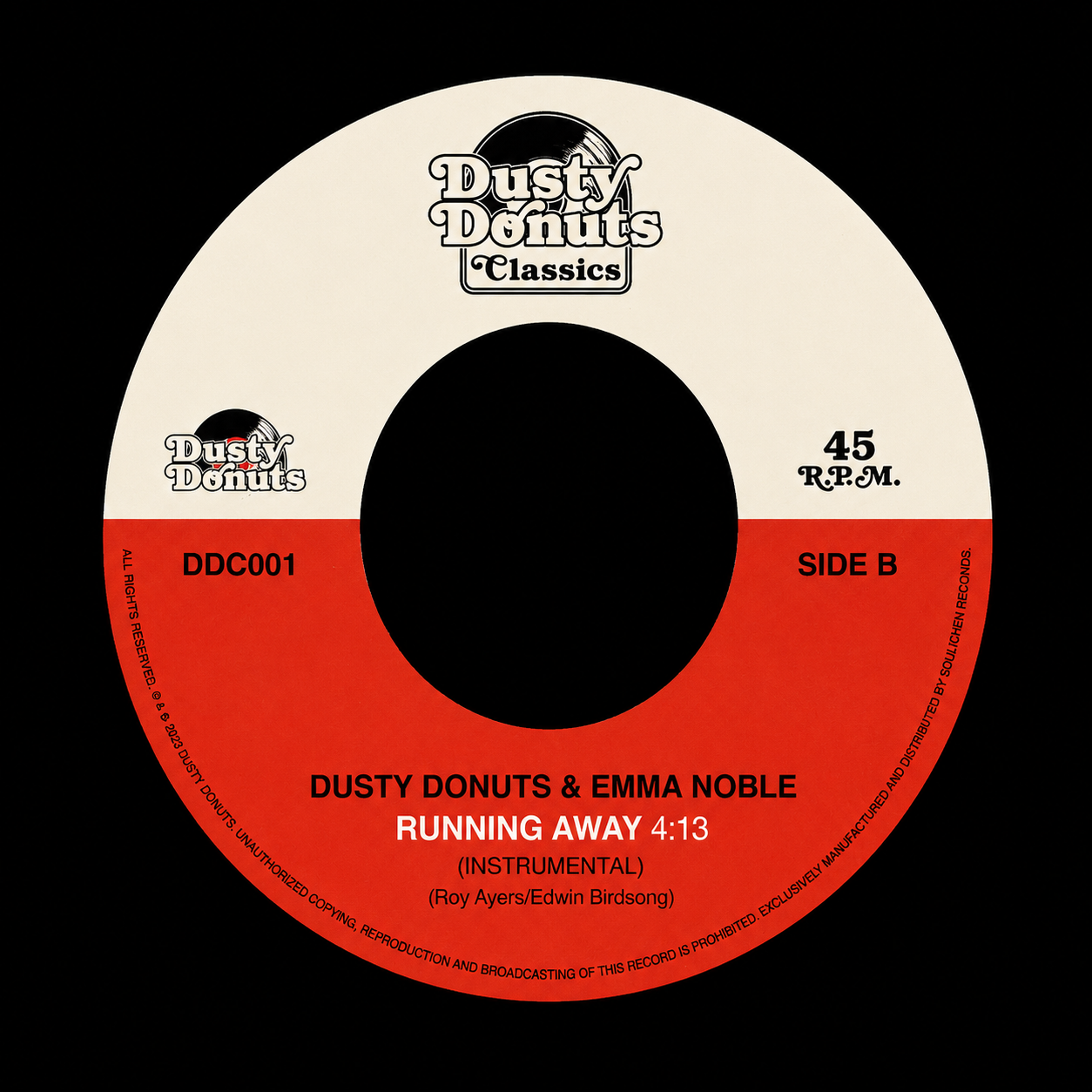 DDC001 - Running Away - Dusty Donuts & Emma Noble (7" Vinyl)